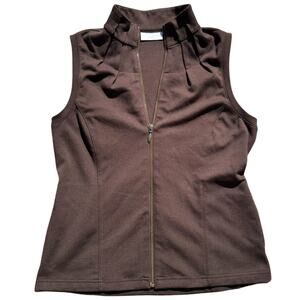 Brown Chico's Petite Vest